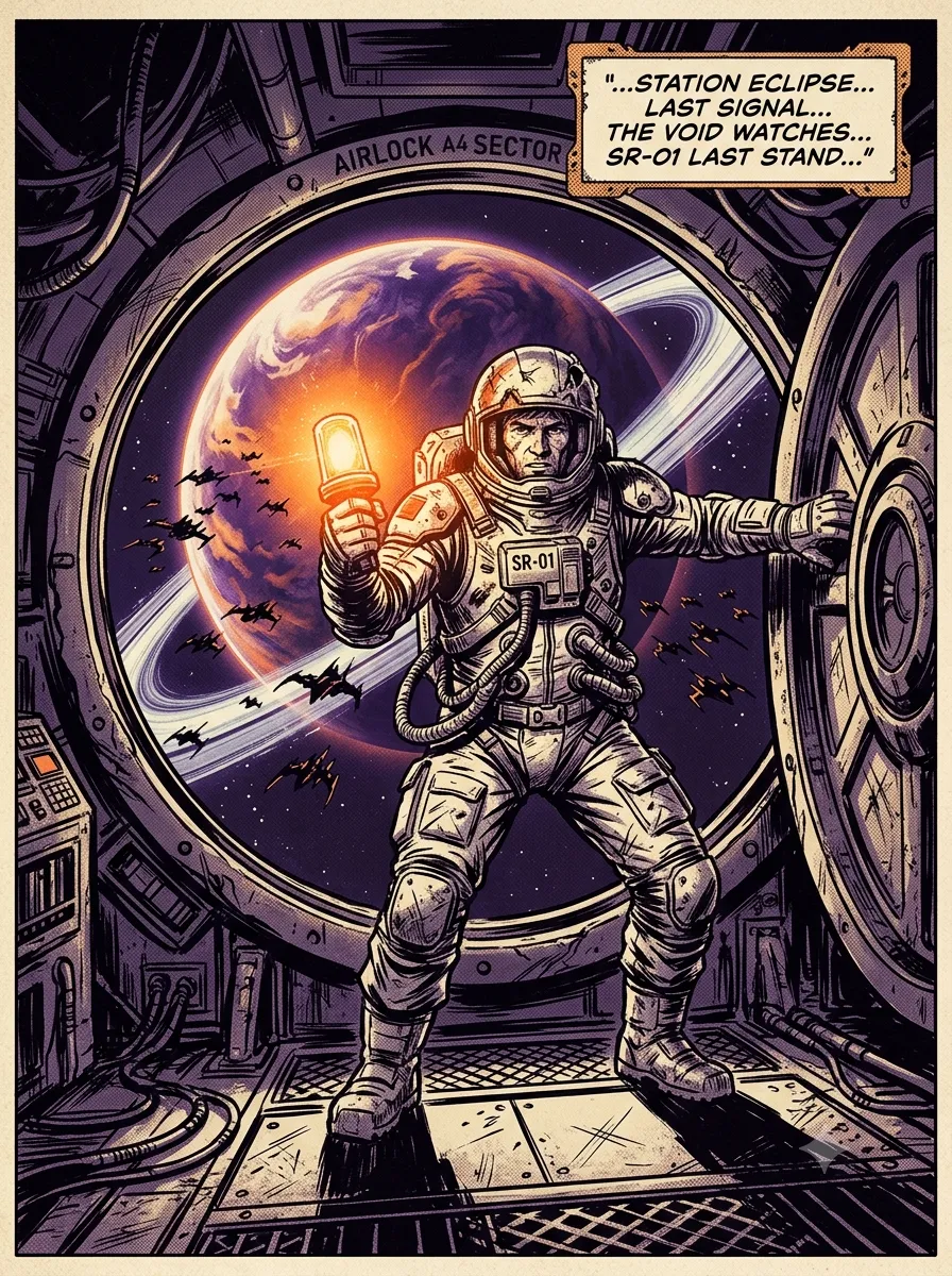Space Ranger Last Stand — Comic Splash — AI-generated American Comic preview