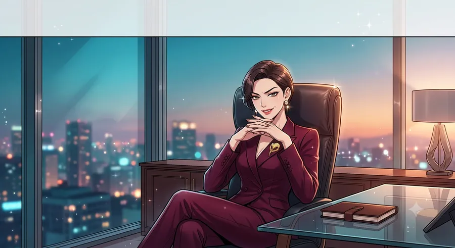 Office Villainess — Webtoon Key Panel — AI-generated Webtoon / Vertical Scroll preview